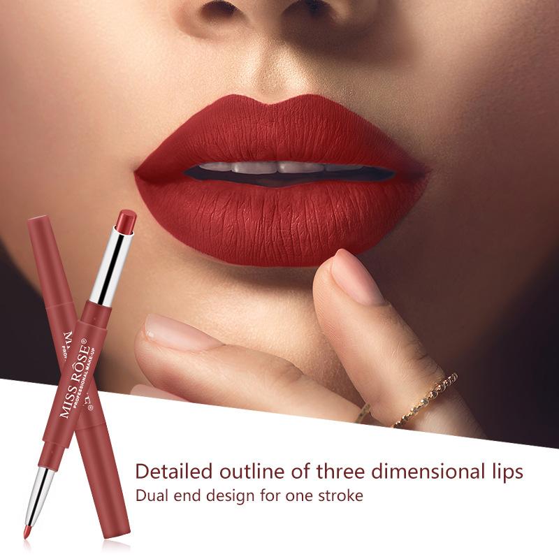 800px x 800px - Miss Rose 2 in 1 Lipstick + Lipliner High Pigment (Pink) | Miss Rose Makeup